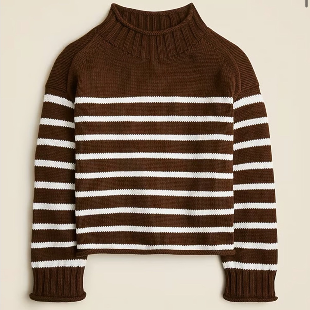 J.Crew Striped Rollneck Sweater - NWT - Picture 3 of 8
